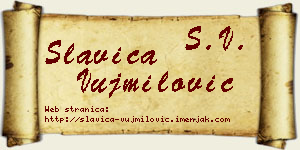 Slavica Vujmilović vizit kartica